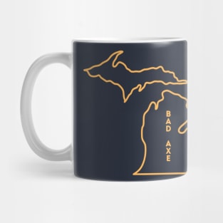 Bad Axe MI Love (Yellow) Mug